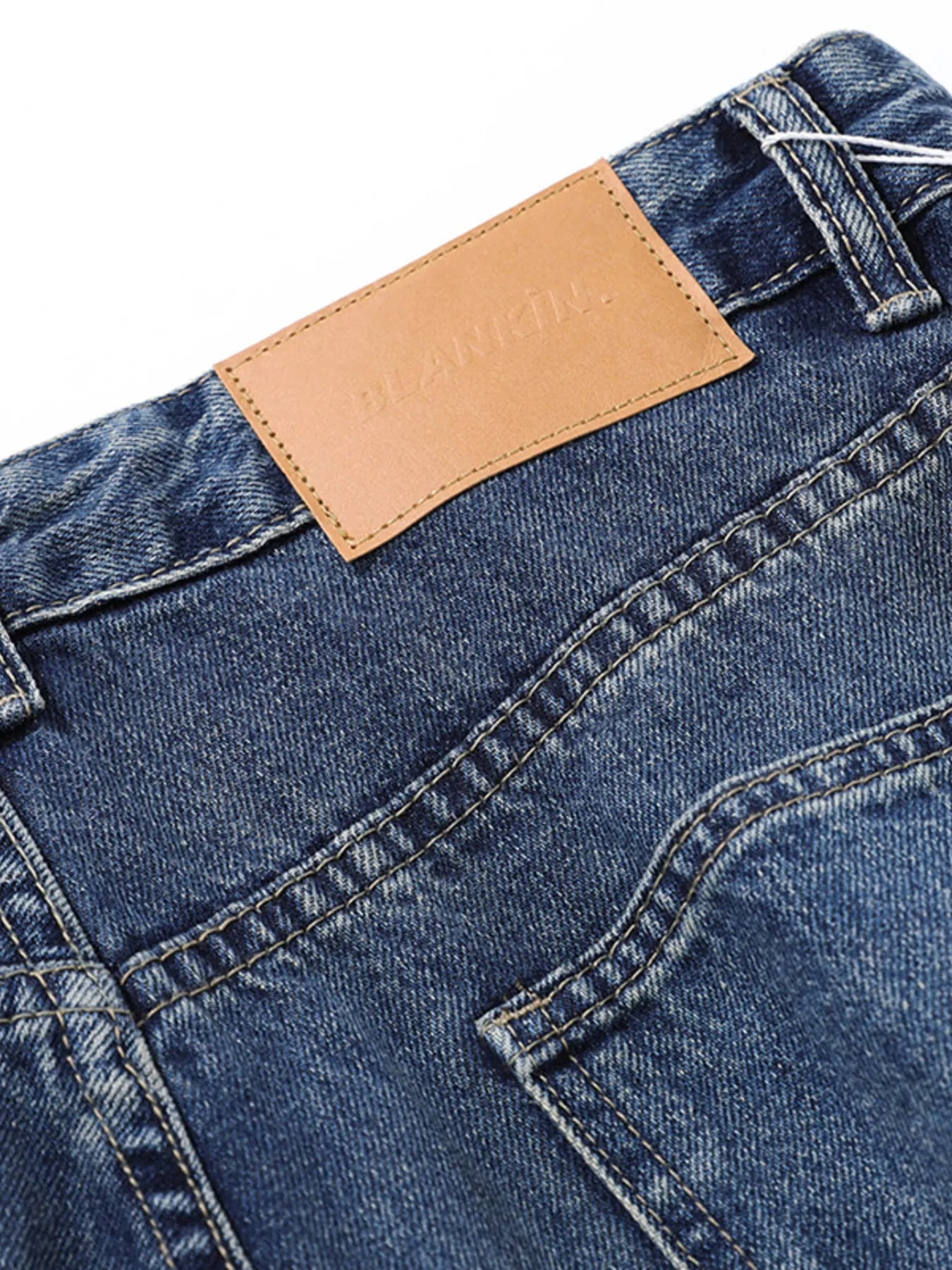 Men's Washed Wide Leg Pleated Jeans - Velora Luxury Fashion