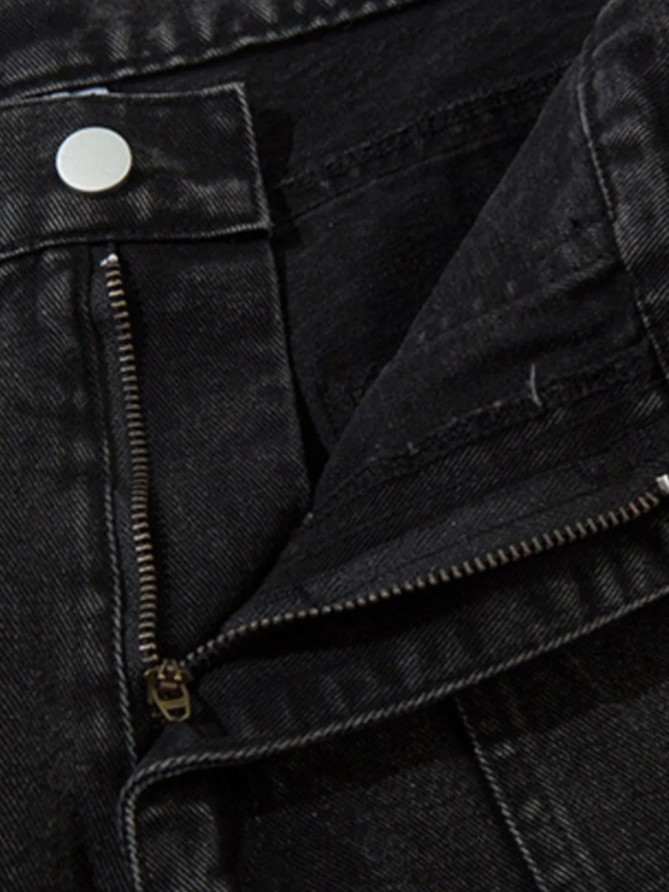 Men's Wide Leg Cargo Denim Jeans with Multi Pockets - Velora Luxury Fashion