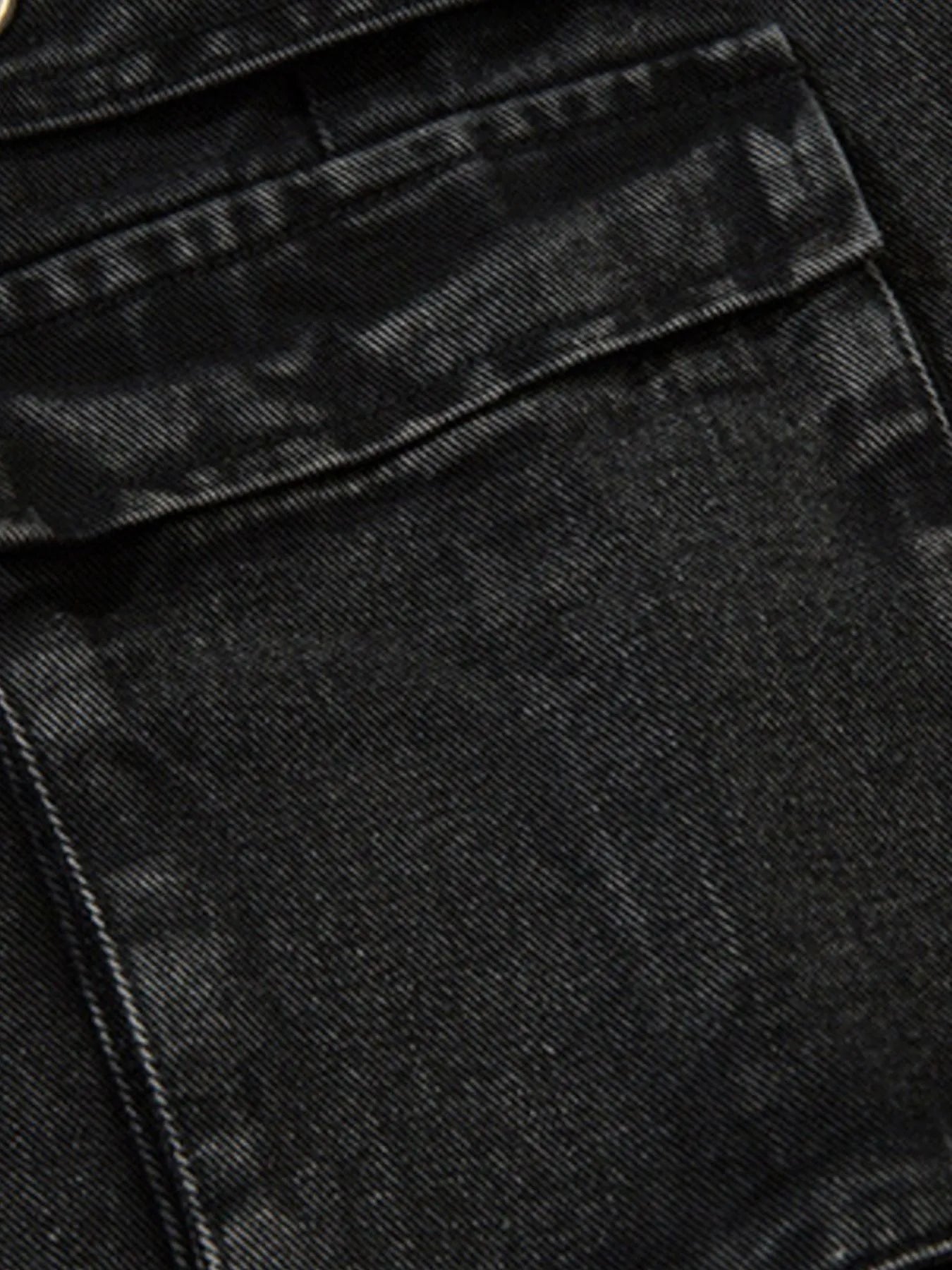 Men's Wide Leg Cargo Denim Jeans with Multi Pockets - Velora Luxury Fashion