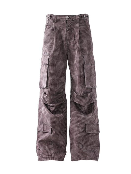 Men's Wide Leg Cargo Pants with Multiple Pockets - Velora