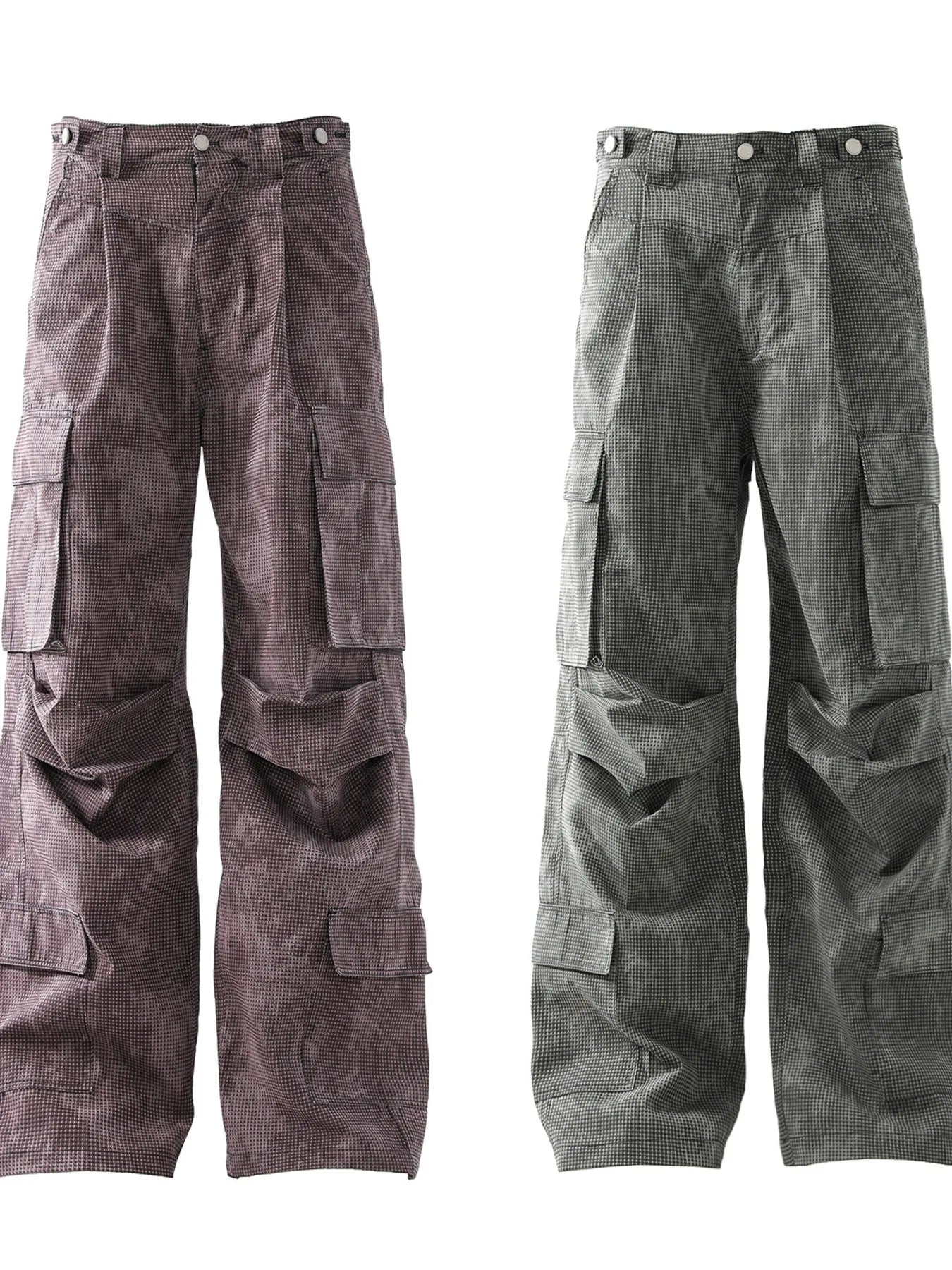 Men's Wide Leg Cargo Pants with Multiple Pockets - Velora Luxury Fashion