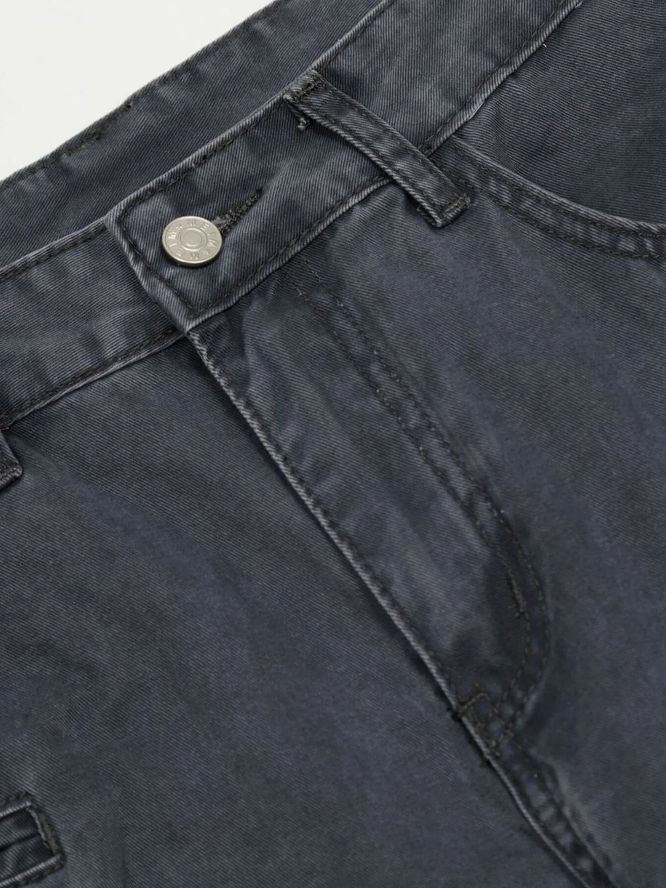 Men's Wide Leg Cargo Pants with Stitching Detail - Velora Luxury Fashion