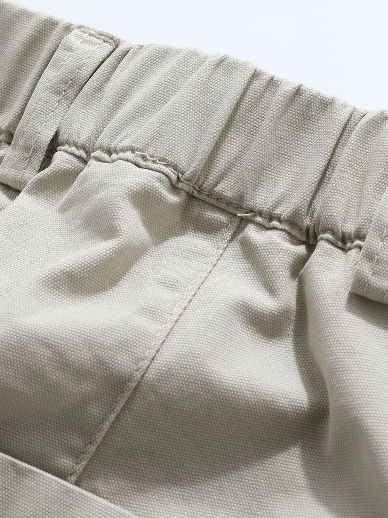 Men's Wide Leg Drawstring Cargo Curved Pants - Velora Luxury Fashion