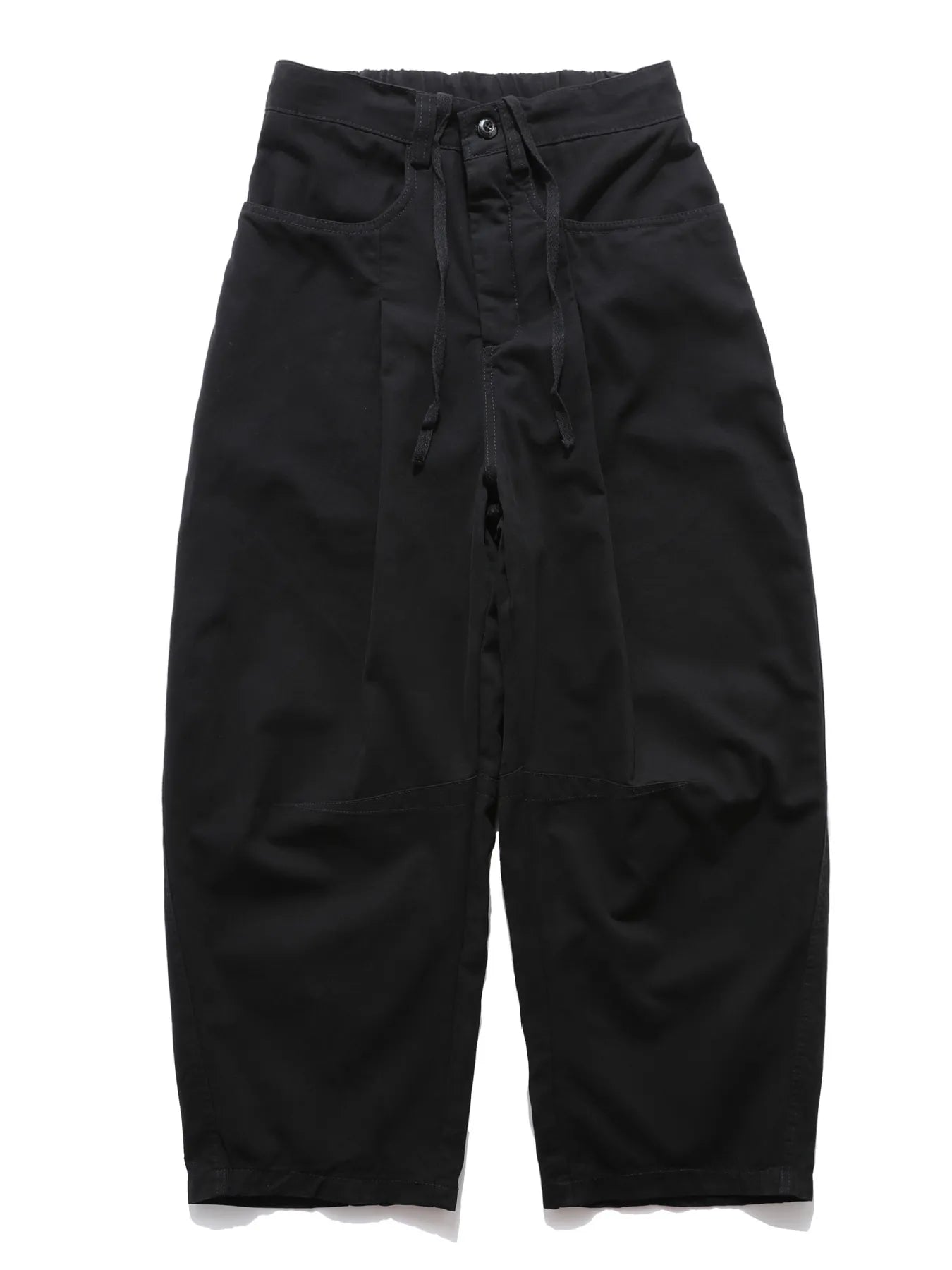 Men's Wide Leg Drawstring Cargo Curved Pants - Velora Luxury Fashion