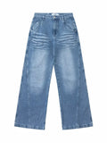 Men's Wide Leg High Waist Relaxed Fit Jeans - Velora Luxury Fashion