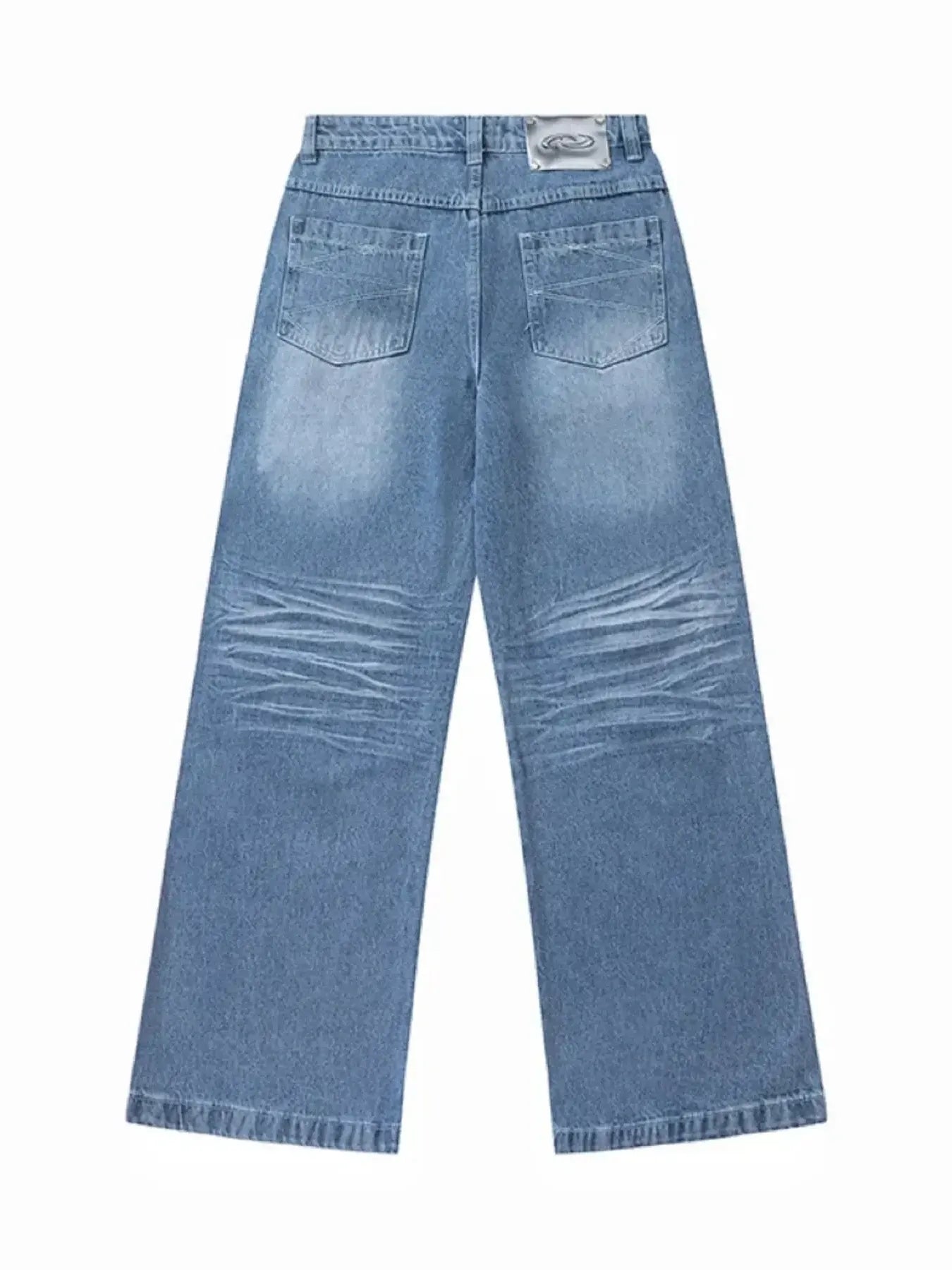 Men's Wide Leg High Waist Relaxed Fit Jeans - Velora Luxury Fashion