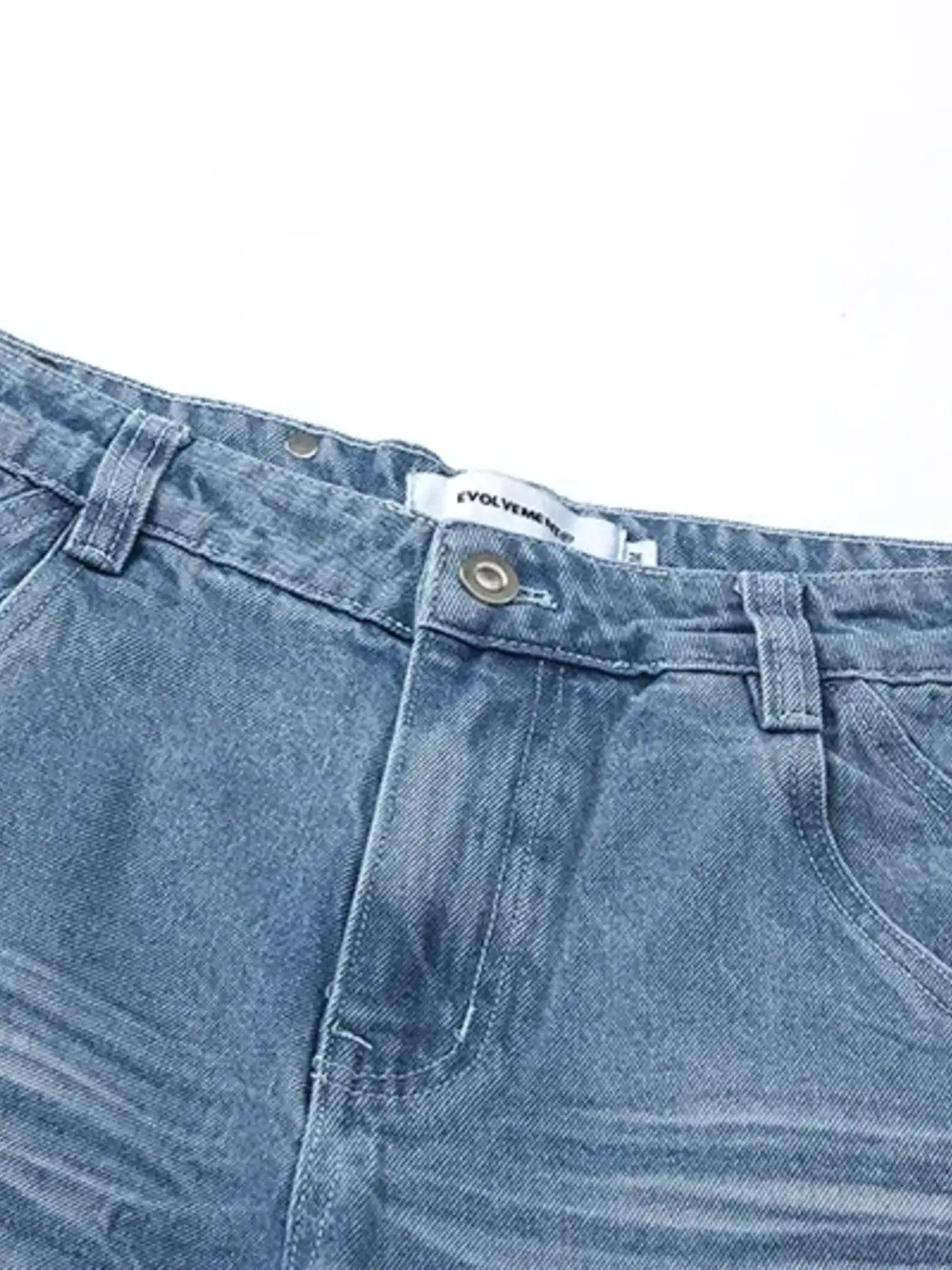 Men's Wide Leg High Waist Relaxed Fit Jeans - Velora Luxury Fashion