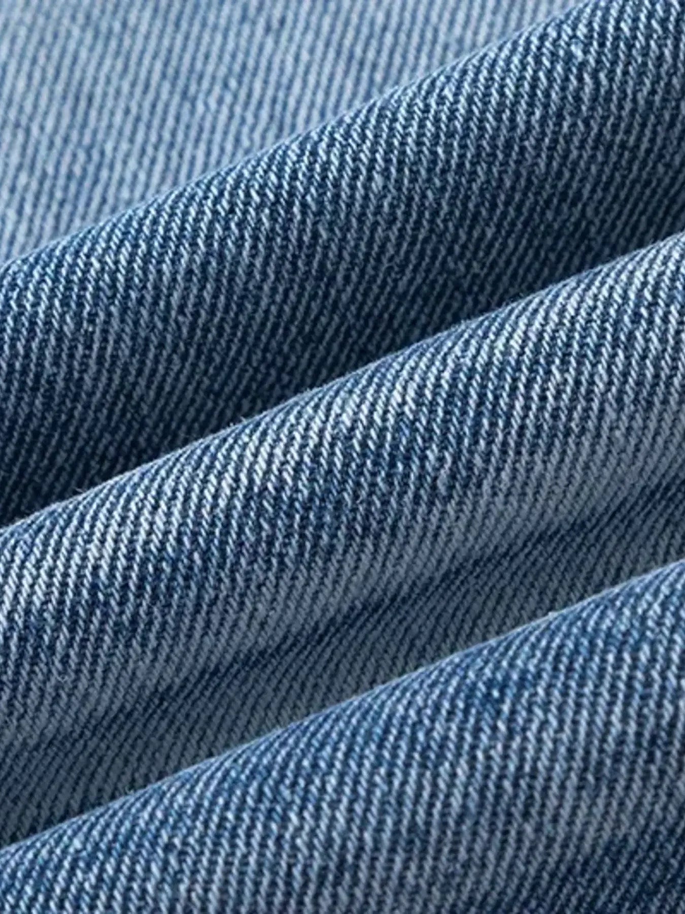 Men's Wide Leg High Waist Relaxed Fit Jeans - Velora Luxury Fashion