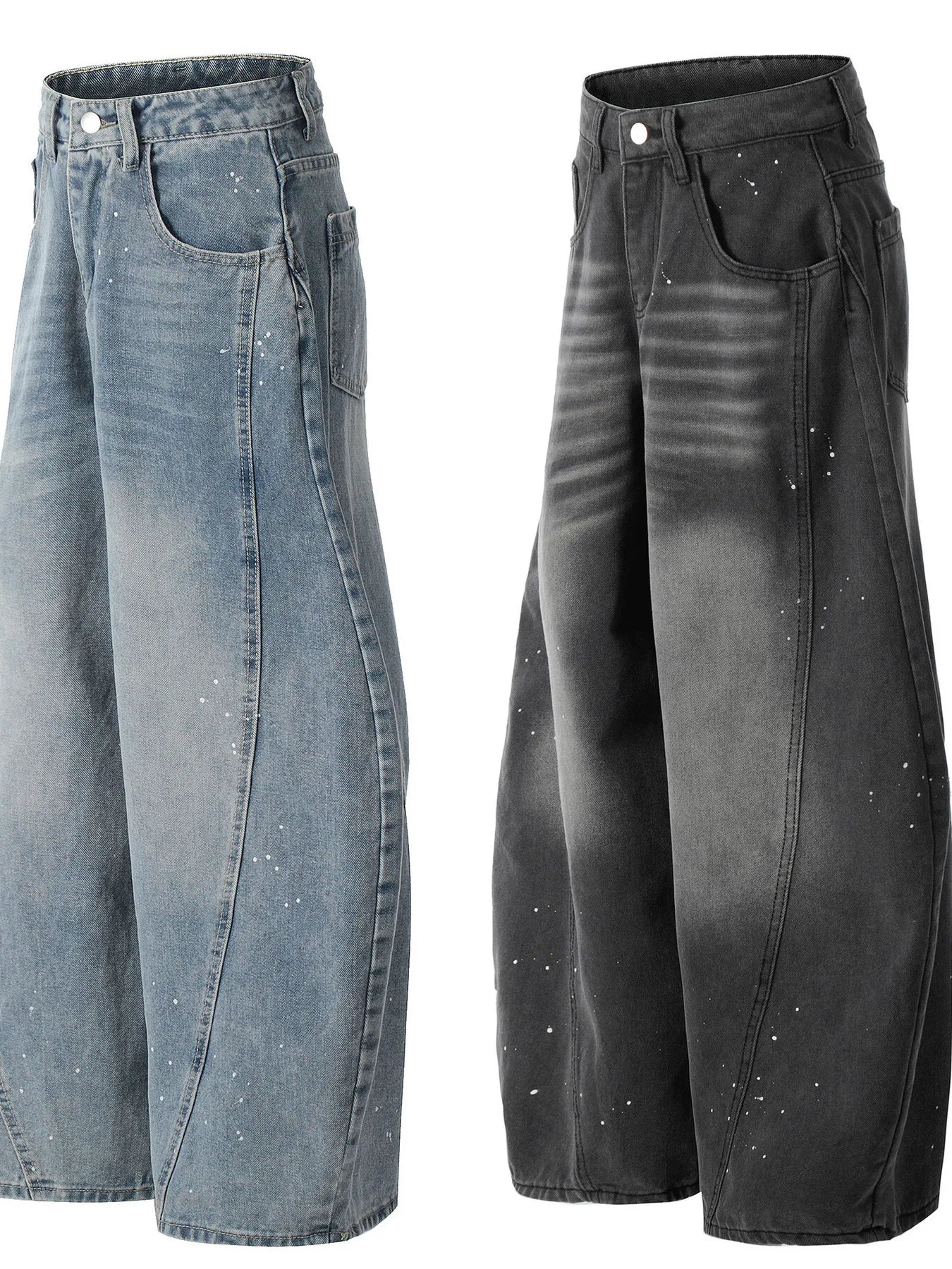Men's Wide Leg Jeans - Velora Luxury Fashion