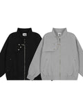 Men's Zip Up Long Sleeve Jacket - Velora Luxury Fashion