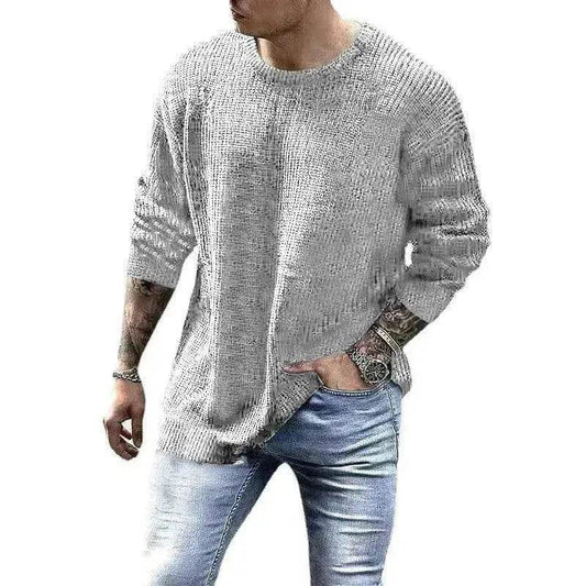 Men's Fashionable Knitted Pullover - Velora