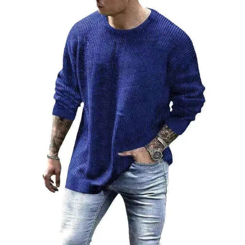 Men's Fashionable Knitted Pullover - Velora