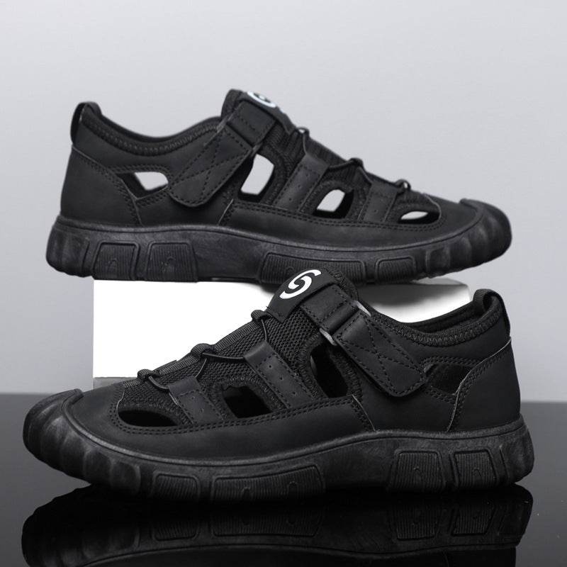 Men's Non-slip Wear-resistant Mesh Surface Hollowed Wading Sandals EX-STOCK Canada