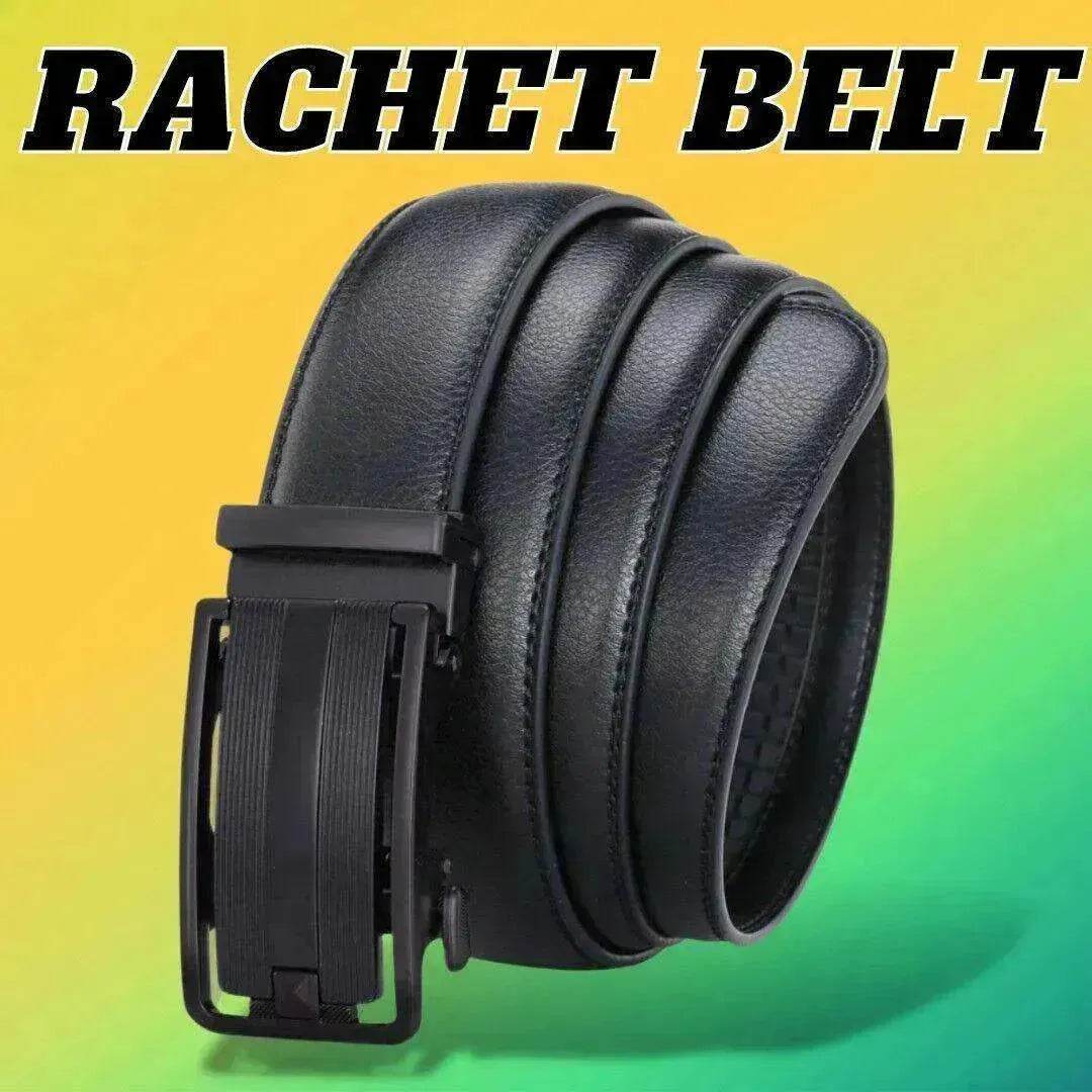 Men's Ratchet Belt Leather Mens Belt With Slide Buckle Ratchet Belts For Men USA - Velora