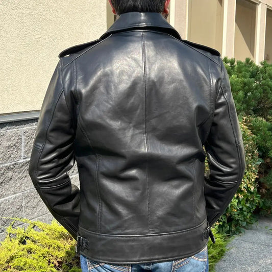 Men's Soft Lamb Leather Biker-Look Jacket Boutique of Leathers/Open Road