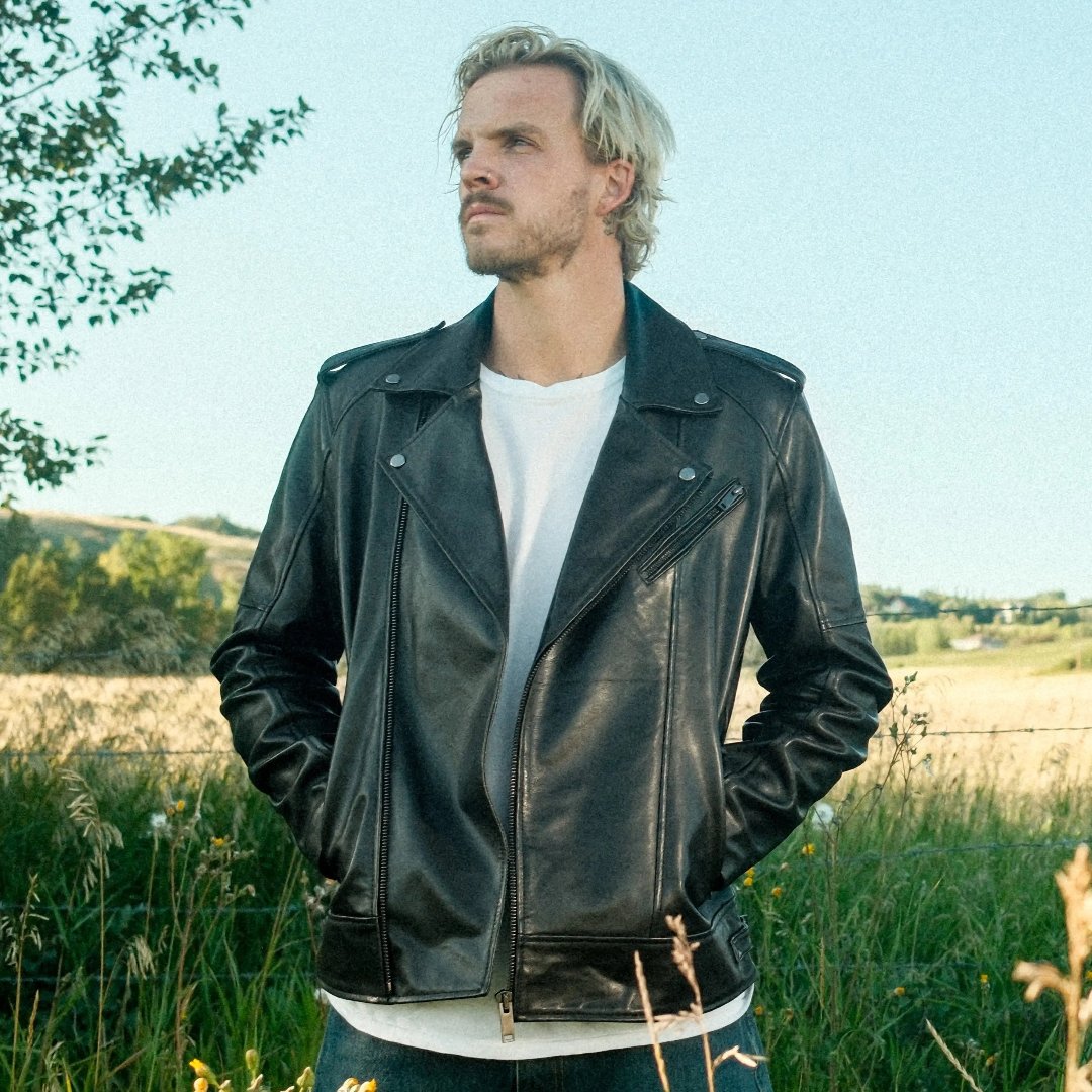 Men's Soft Lamb Leather Biker-Look Jacket Boutique of Leathers/Open Road