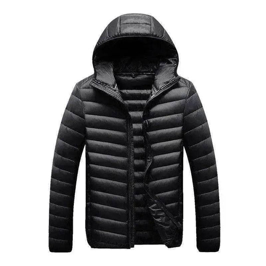 Men's Lightweight Down Jacket – Hooded Duck Down Winter Coat