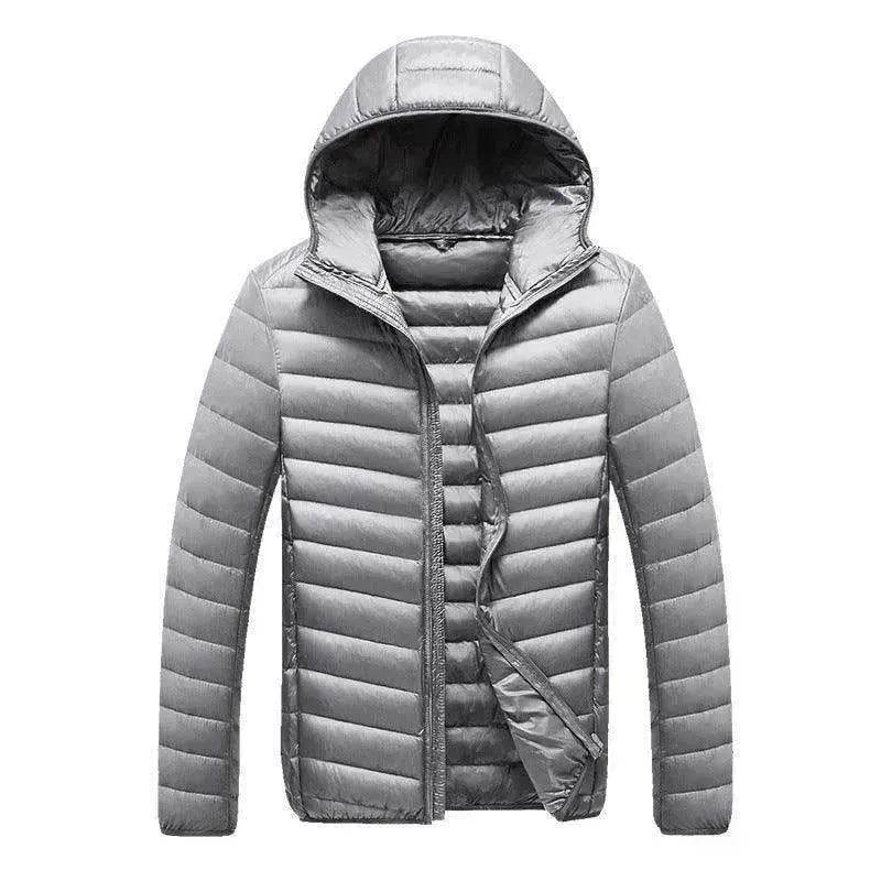 Men's Lightweight Down Jacket – Hooded Duck Down Winter Coat