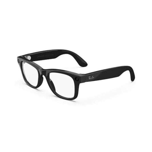 Meta Ray-Ban Smart Glasses Wayfarer Shiny Black/Clear Regular - Velora Luxury Fashion