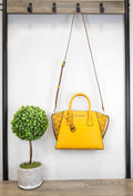 Michael Kors Avril Petite Honeycomb Leather Crossbody - Velora Luxury Fashion