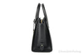 Michael Kors Avril Small Black Pebbled Leather Top Zip Satchel Crossbody Convertible Handbag - Velora Luxury Fashion
