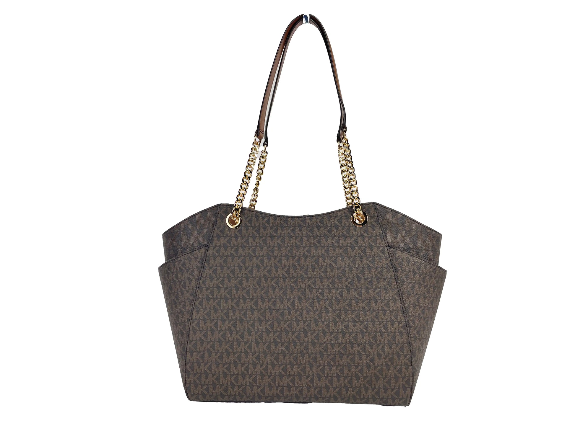 Michael Kors Brown Jet Set Chain Tote - Velora Luxury Fashion