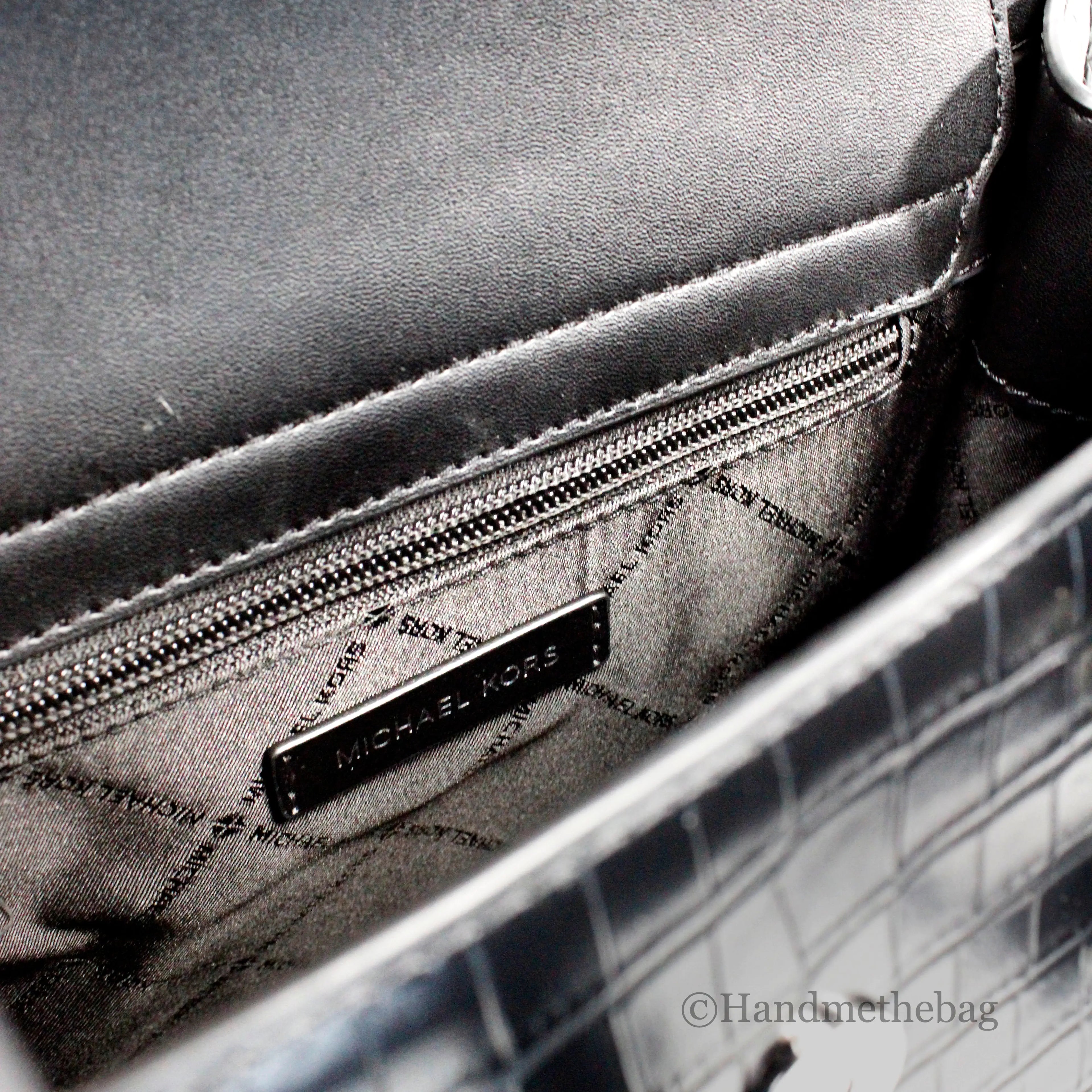 Michael Kors Carmen Black Leather Flap Satchel - Velora Luxury Fashion