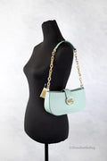 Michael Kors Carmen Leather Pouchette Shoulder Bag - Velora Luxury Fashion