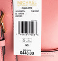 Michael Kors Charlotte Leather Tea Rose Shoulder Tote - Velora Luxury Fashion