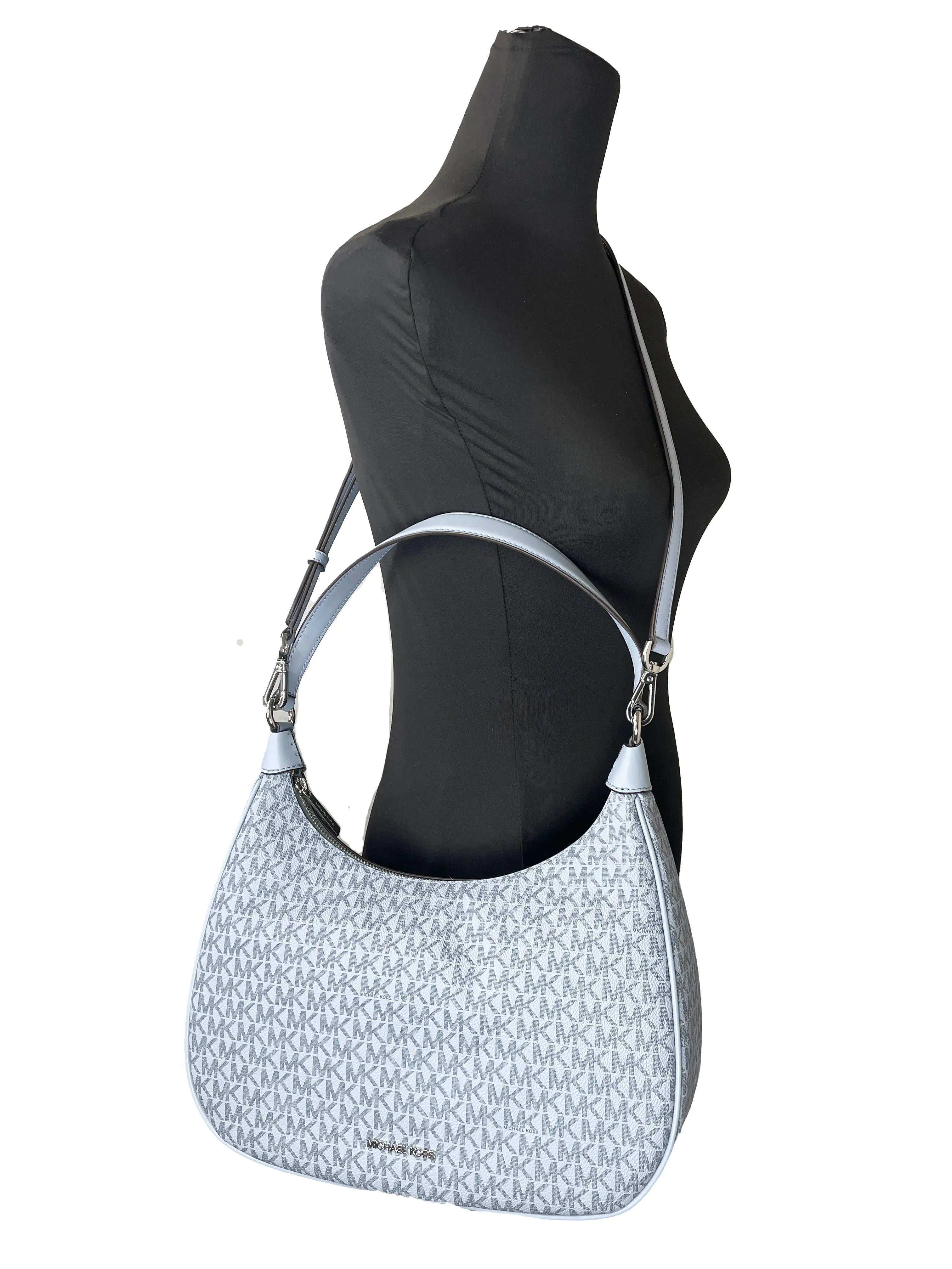 Michael Kors Cora Canvas-Leather Crossbody - Velora Luxury Fashion