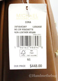 Michael Kors Cora Medium Luggage Studded Pouchette Bag - Velora Luxury Fashion