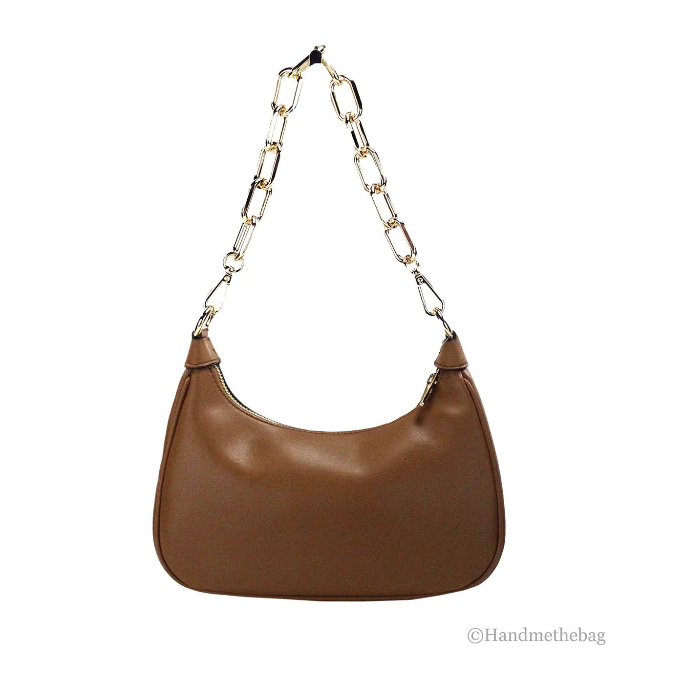 Michael Kors Cora Medium Luggage Studded Pouchette Bag - Velora Luxury Fashion