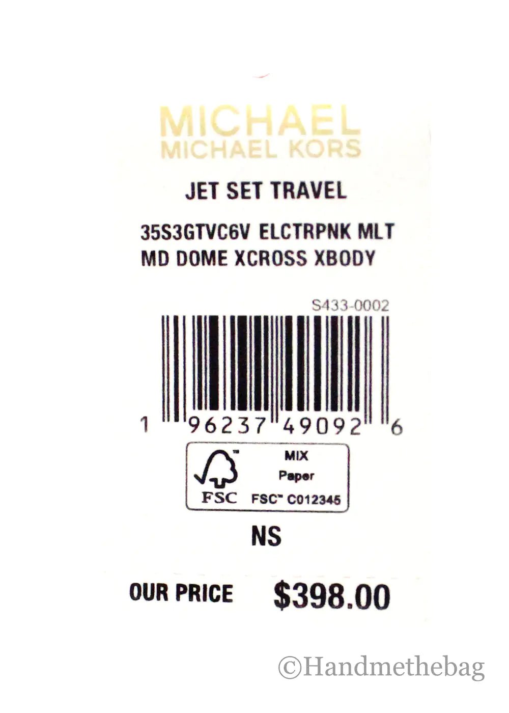 Michael Kors Electric Pink Jet Set Crossbody - Velora Luxury Fashion