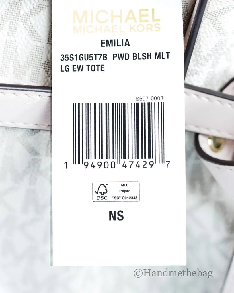 Michael Kors Emilia Large Powder Blush Tote Bag - Velora Luxury Fashion