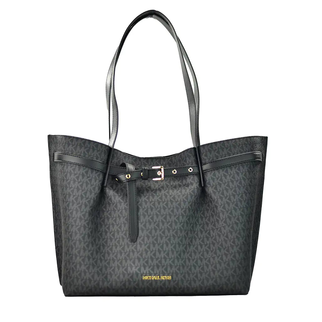 Michael Kors Emilia Signature Black Tote - Velora Luxury Fashion