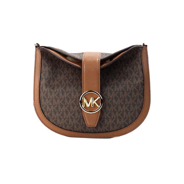 Michael Kors Gabby Small Brown Foldover Hobo Crossbody Bag - Velora Luxury Fashion