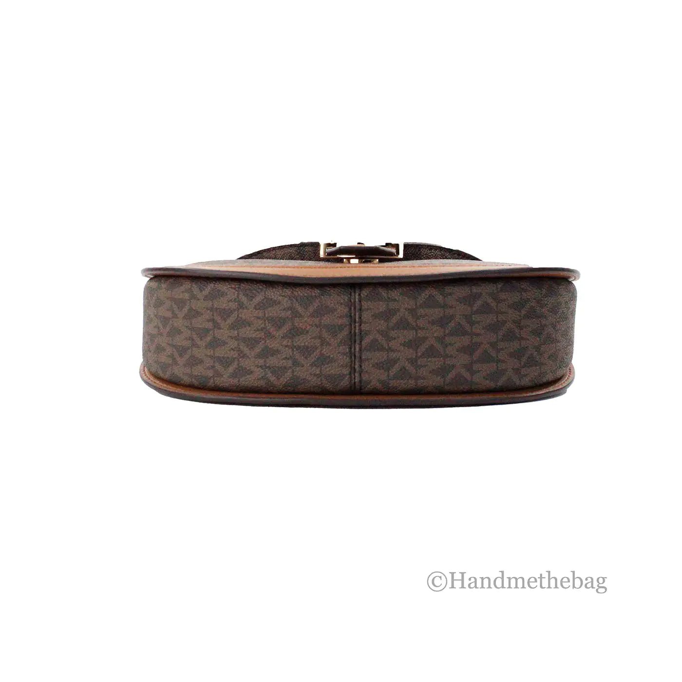 Michael Kors Gabby Small Brown Foldover Hobo Crossbody Bag - Velora Luxury Fashion