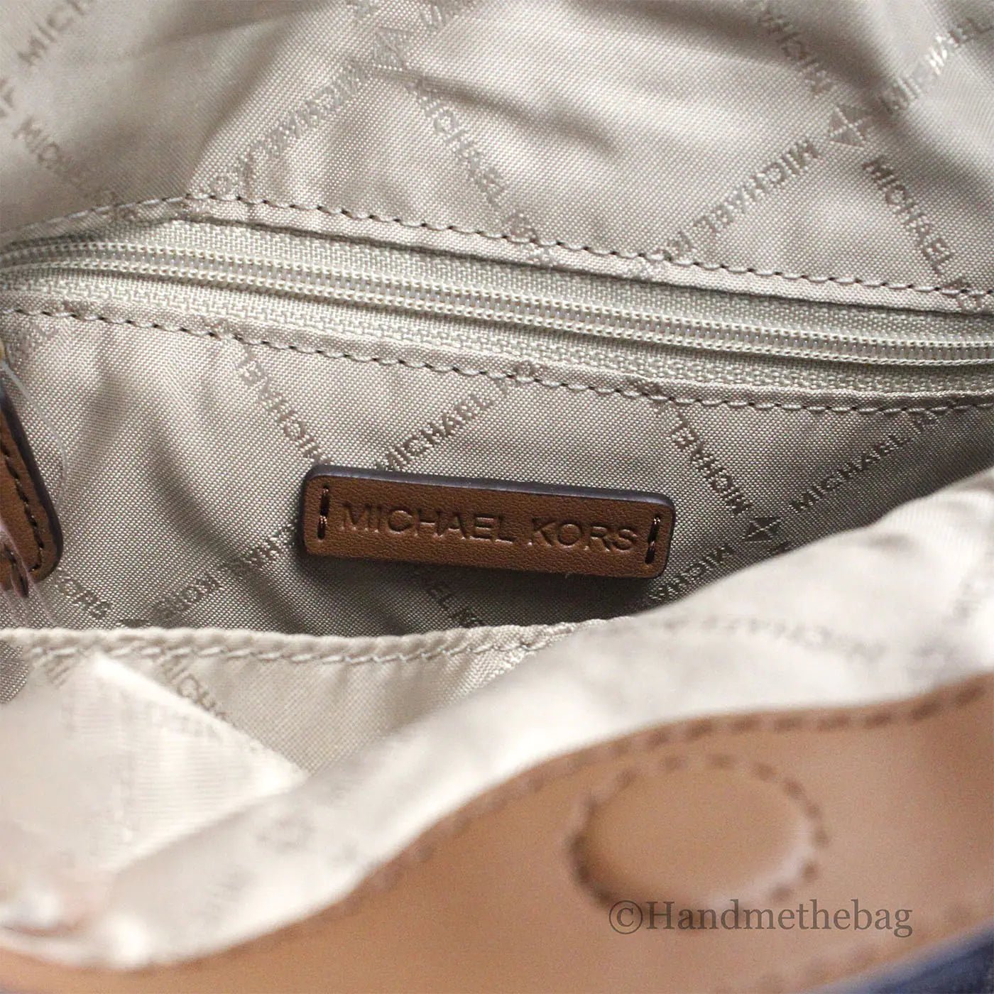 Michael Kors Gabby Small Brown Foldover Hobo Crossbody Bag - Velora Luxury Fashion