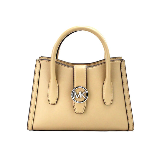 Michael Kors Gabby Small Camel Satchel Crossbody Bag - Velora Luxury Fashion
