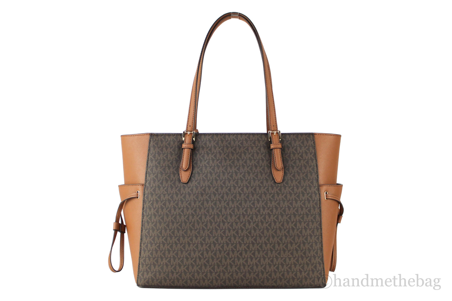 Michael Kors Gilly Large Brown Travel Drawstring Tote - Velora Luxury Fashion