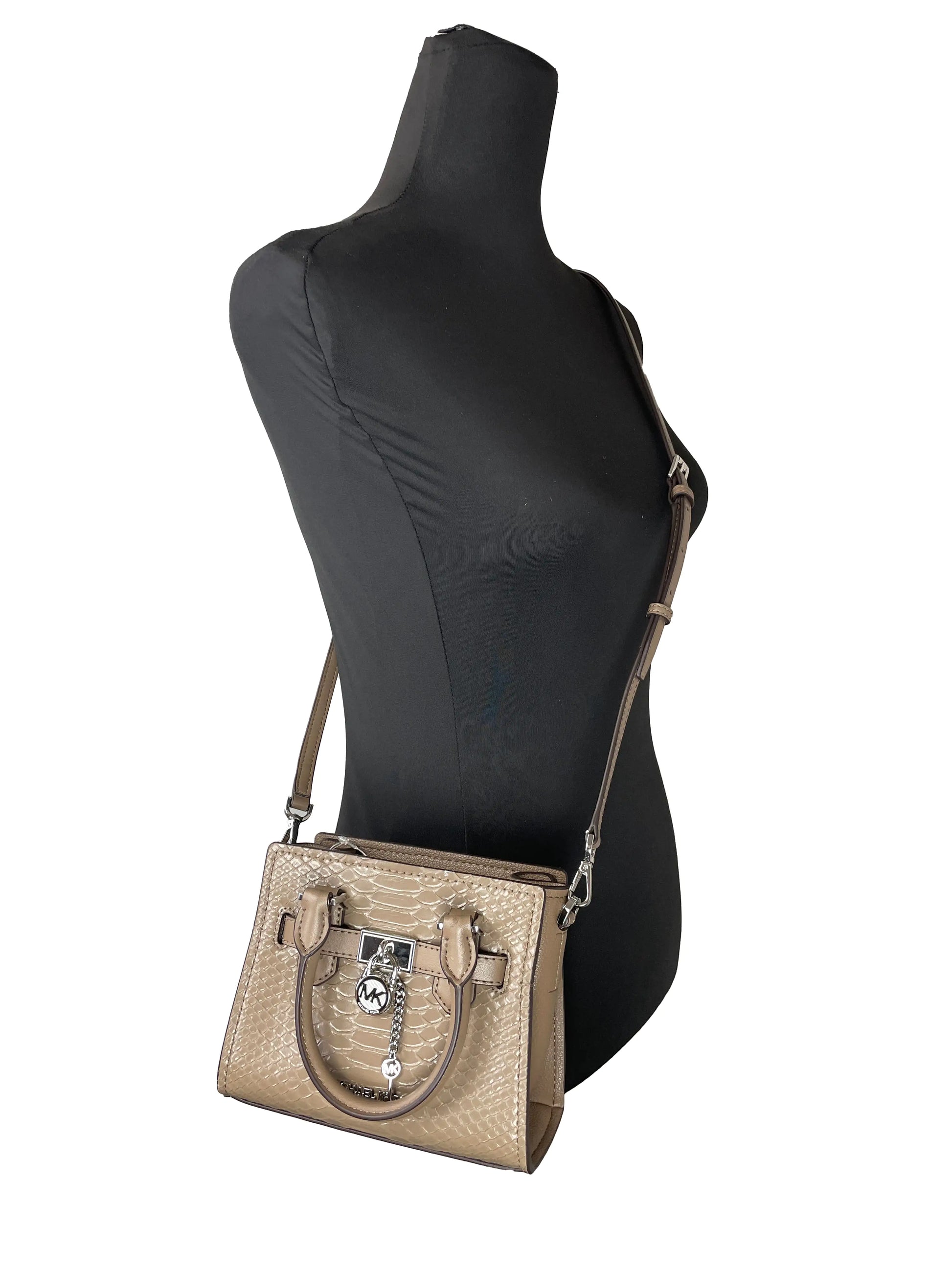 Michael Kors Hamilton Mini Dusk Snake Satchel - Velora Luxury Fashion
