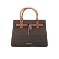 Michael Kors Hamilton PVC Brown Crossbody Satchel - Velora Luxury Fashion