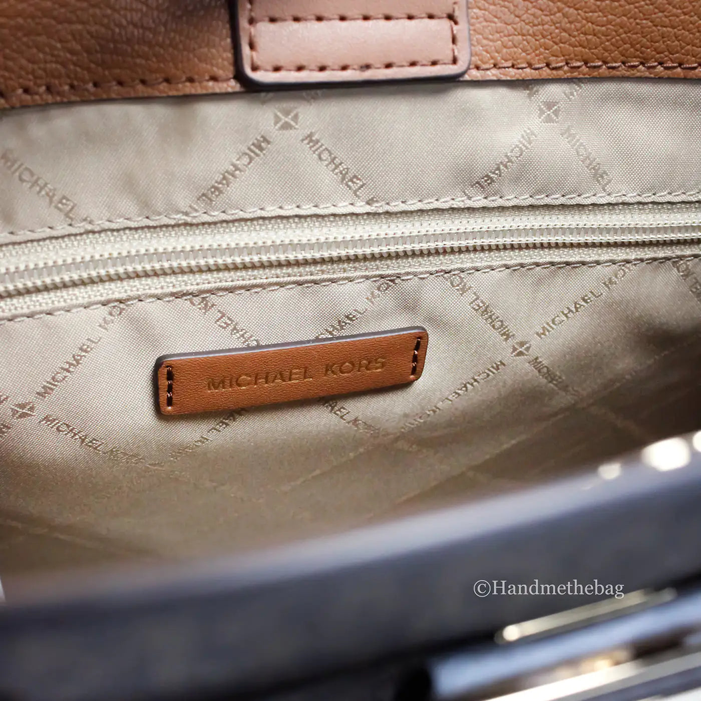 Michael Kors Hamilton PVC Brown Crossbody Satchel - Velora Luxury Fashion
