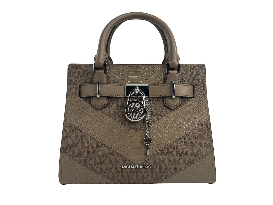 Michael Kors Hamilton Small Leather Satchel Crossbody Bag - Velora Luxury Fashion