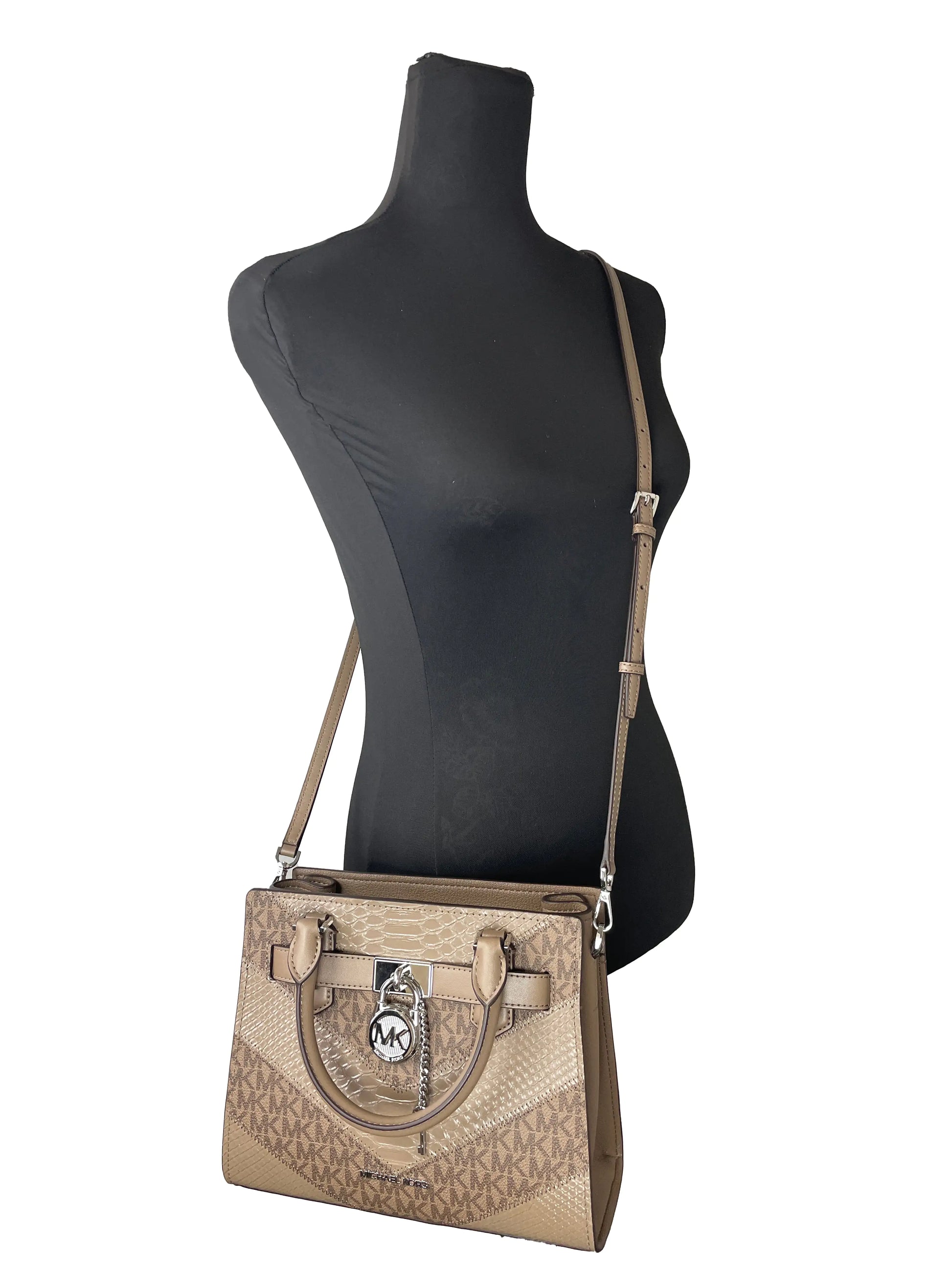 Michael Kors Hamilton Small Leather Satchel Crossbody Bag - Velora Luxury Fashion