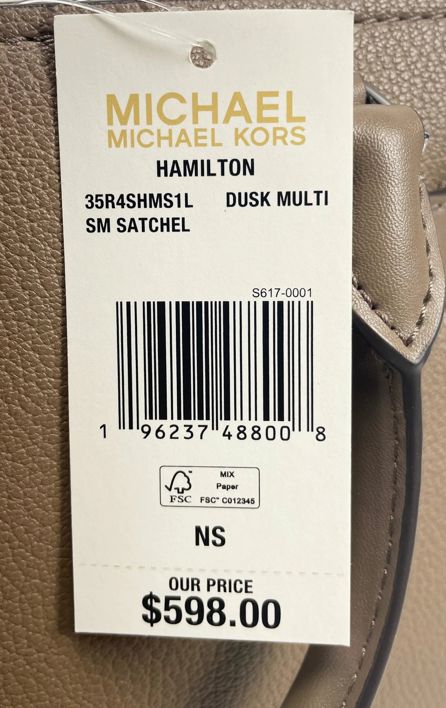 Michael Kors Hamilton Small Leather Satchel Crossbody Bag - Velora Luxury Fashion