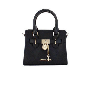 Michael Kors Hamilton XS Black Leather Mini Satchel - Velora Luxury Fashion