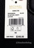 Michael Kors Hamilton XS Black Leather Mini Satchel - Velora Luxury Fashion
