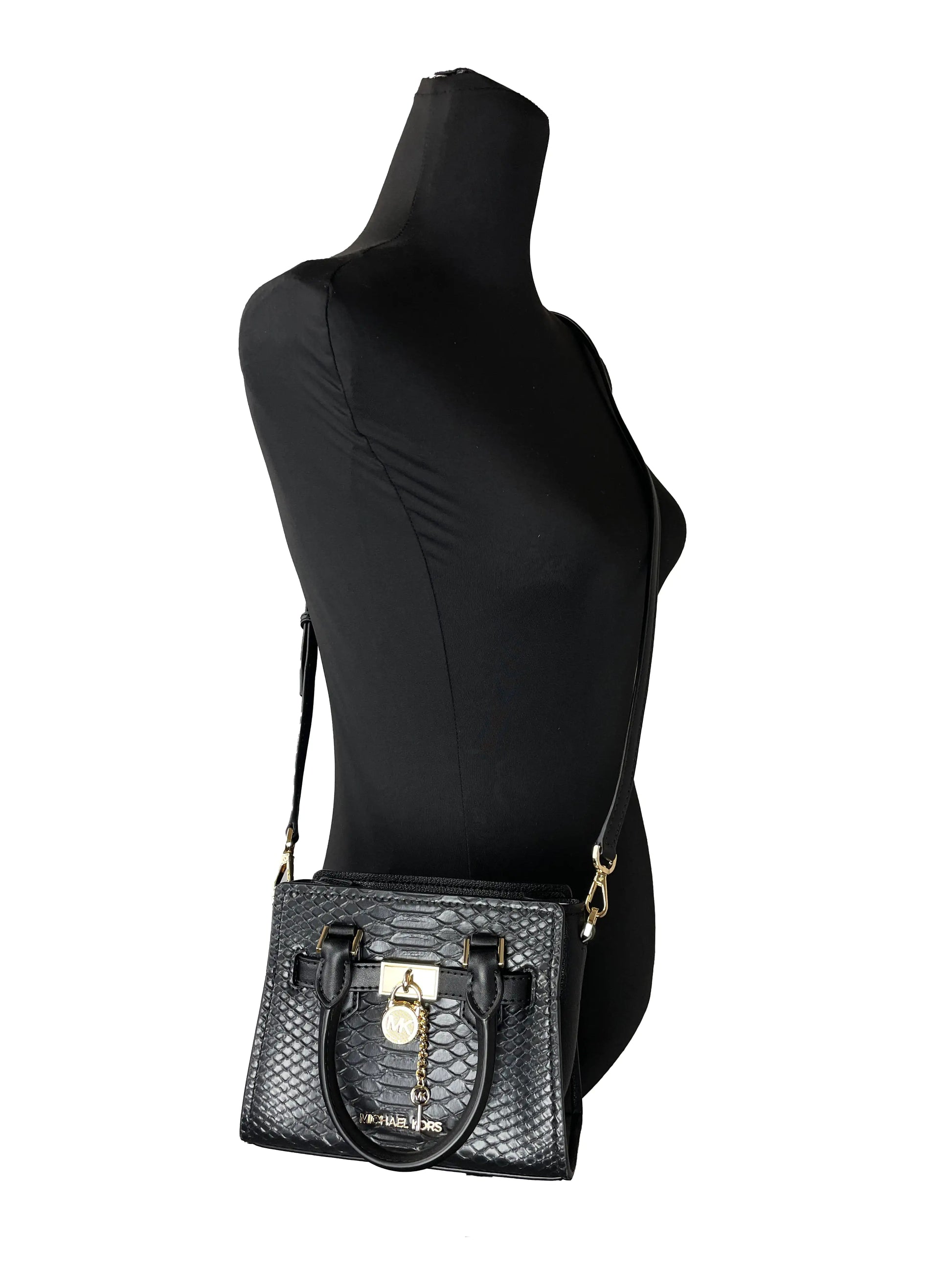 Michael Kors Hamilton XS Snake Leather Crossbody - Velora Luxury Fashion