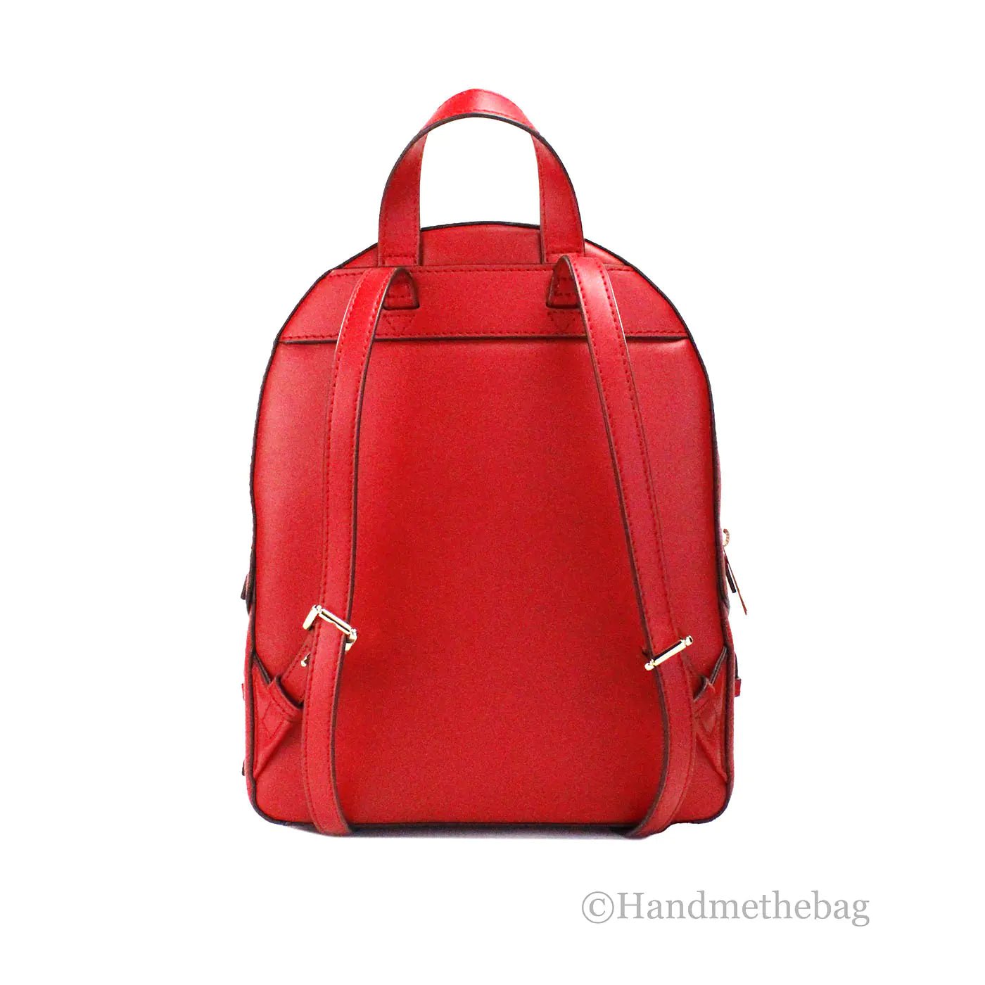 Michael Kors Jaycee Medium Red Zip Pocket Backpack - Velora Luxury Fashion